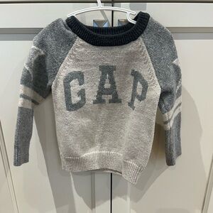 GAP Gray and Cream Sweater 2t